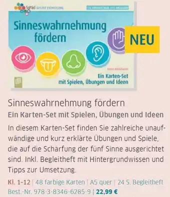Veritas Sinneswahrnehmung fördern Angebot