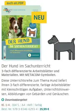 Veritas Der Hund im Sachunterricht Angebot