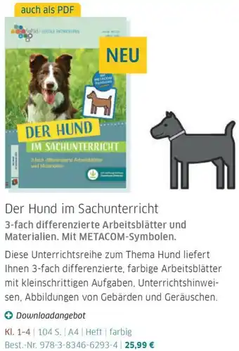 Veritas Der Hund im Sachunterricht Angebot
