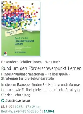 Veritas Rund um den Förderschwerpunkt Lernen Angebot