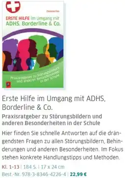 Veritas ERSTE HILFE im Umgang mit ADHS, Borderline & Co. Angebot