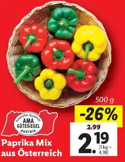 Lidl Paprika Mix aus Österreich Angebot