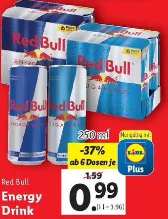 Lidl Red Bull Energy Drink Angebot