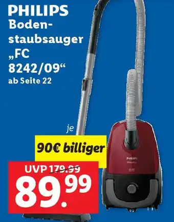 Lidl PHILIPS Bodenstaubsauger FC Angebot
