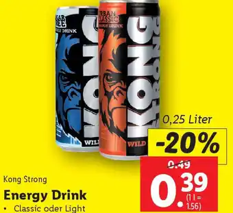 Lidl Kong Strong Energy Drink Angebot