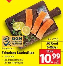 Lidl Fischerstolz Frisches Lachsfilet Angebot