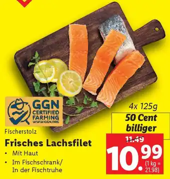 Lidl Fischerstolz Frisches Lachsfilet Angebot