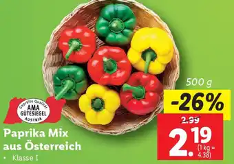 Lidl Paprika Mix aus Österreich Angebot
