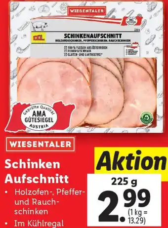 Lidl WIESENTALER Schinken Aufschnitt Angebot