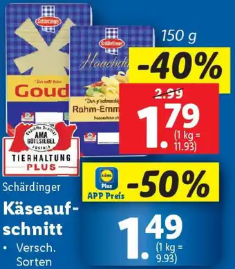 Lidl Schärdinger Käseaufschnitt Angebot