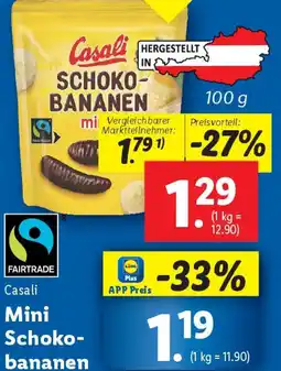 Lidl Casali Mini Schoko- bananen Angebot