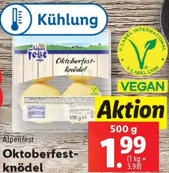 Lidl Alpenfest OktoberOktoberfest- knödel Angebot