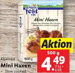 Lidl Alpenfest Mini Haxen Angebot