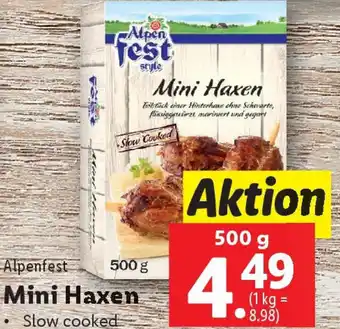 Lidl Alpenfest Mini Haxen Angebot