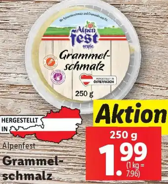 Lidl Alpenfest Grammel schmalz Angebot