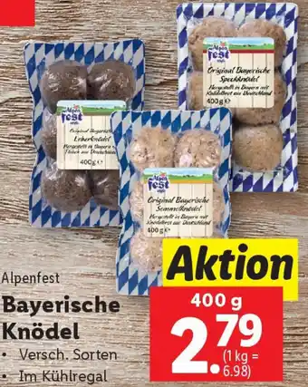 Lidl Alpenfest Bayerische Knödel Angebot