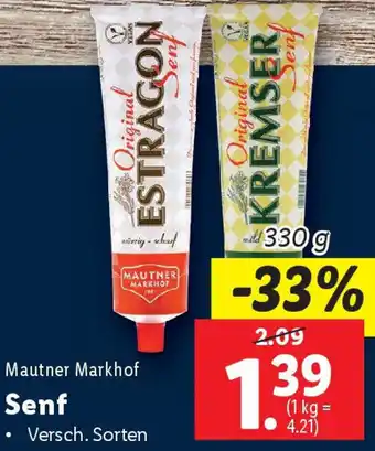 Lidl Mautner Markhof Senf Angebot