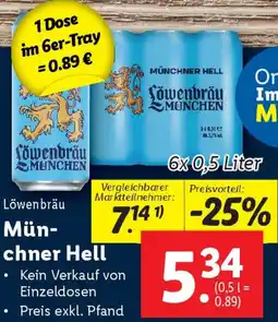 Lidl Löwenbräu münchner hell Angebot