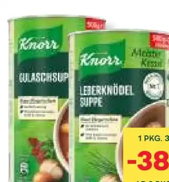 MPreis Knorr Meister Kessel Suppe Angebot