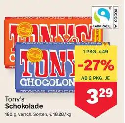 MPreis Tony's Schokolade Angebot