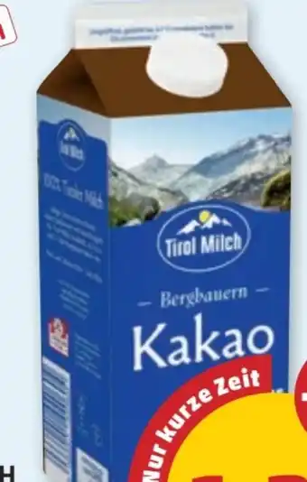 PENNY Tirol Milch Bergbauern Kakao Angebot