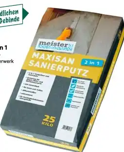 Lagerhaus Meister Maxisan Sanierputz Angebot