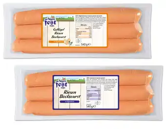 Lidl Riesenbockwurst div. Sorten Lidl Angebot