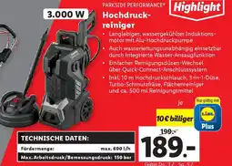 Lidl PARKSIDE Hochdruckreiniger Angebot