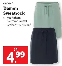 Lidl esmara Damen Sweatrock Angebot