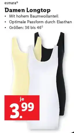 Lidl esmara Damen Longtop Angebot