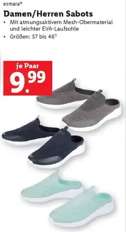 Lidl esmara Damen/Herren Sabots Angebot