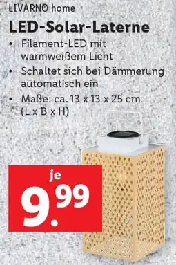 Lidl LIVARNO home LED Solar Laterne Angebot