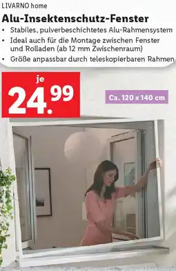 Lidl LIVARNO home Alu Insektenschutz Fenster Angebot