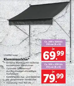 Lidl LIVARNO home Klemmmarkise Angebot