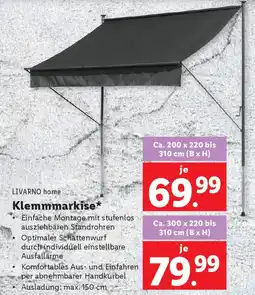 Lidl LIVARNO home Klemmmarkise Angebot