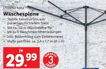 Lidl LIVARNO home Wäschespinne Angebot