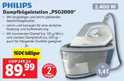 Lidl PHILIPS Dampfbügelstation PSG2000 Angebot