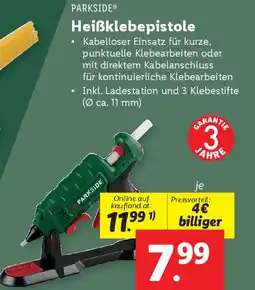 Lidl PARKSIDE Heißklebepistole Angebot
