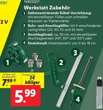 Lidl PARKSIDE Werkstatt Zubehör Angebot