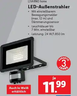 Lidl LIVARNO home LED Außenstrahler Angebot