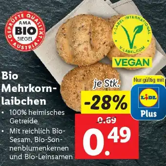 Lidl Bio Mehrkorn laibchen Angebot