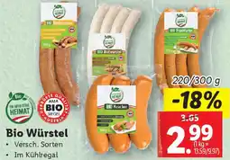 Lidl BIO Bratwurstel Angebot