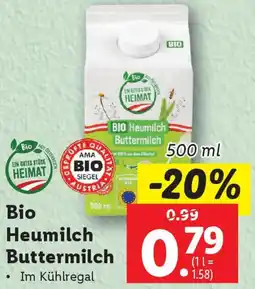 Lidl Bio Heumilch Buttermilch Angebot