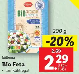 Lidl Milbona Bio Feta Angebot