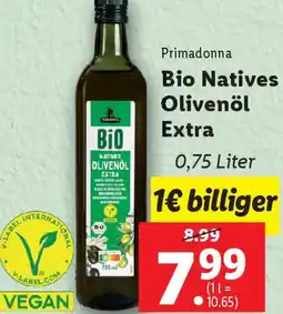 Lidl Primadonna Bio Natives Olivenöl Extra Angebot
