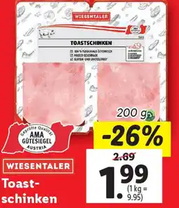 Lidl WIESENTALER Toastschinken Angebot