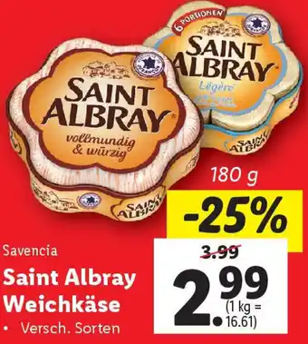 Lidl Savencia Saint Albray Weichkäse Angebot