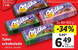 Lidl Milka Tafel schokolade Angebot