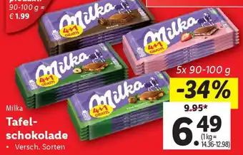 Lidl Milka Tafel schokolade Angebot