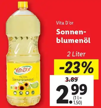 Lidl Vita D'or Sonnen blumenöl Angebot